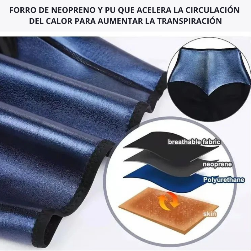 SHORT MOLDEADOR EFECTO SAUNA - Moldea y quema calorías
