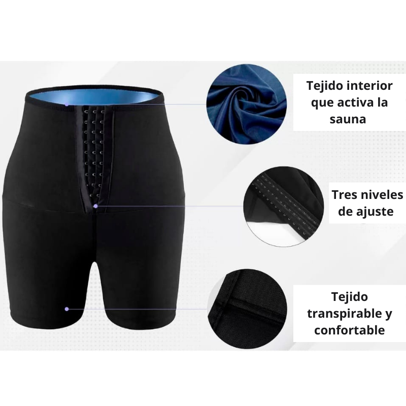 SHORT MOLDEADOR EFECTO SAUNA - Moldea y quema calorías